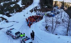 Giresun'da çığ tatbikatı yapıldı