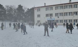 Amasya'nın Suluova ilçesinde kar etkili oluyor