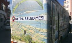 Bafra'da Yakıntaş Mezarlığı'na yeni servis hizmete başladı