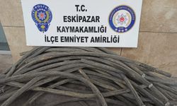 Karabük'te kablo hırsızlığı yapan 4 zanlı tutuklandı