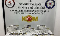 Samsun'da ikametinde gümrük kaçağı sigara bulunduran kişi yakalandı