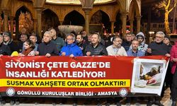 Amasya'da İsrail'in Gazze'ye saldırıları protesto edildi