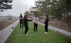 Çorum'da bocce sporcusu 3 kardeş şampiyonalara birlikte hazırlanıyor