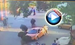 YAYA GEÇİDİNDE ÇARPTI…