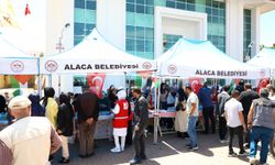 Alaca'da Gazze halkı için kermes açıldı