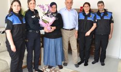 Amasya’da polisler şehit annelerinin Anneler Gününü kutladı