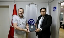 Ayvacık Kaymakamı Mehmet Emre Yıldız'dan AA Bölge Müdürü Demir'e ziyaret