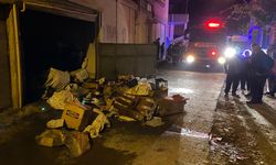 Bafra'da depoda çıkan yangın söndürüldü