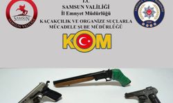 Bafra'da silah operasyonunda bir şüpheli yakalandı