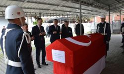 Emekli uzman çavuş askeri törenle toprağa verildi