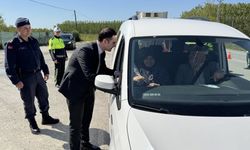 Kaymakam Beyazıt, trafik denetimlerine katıldı