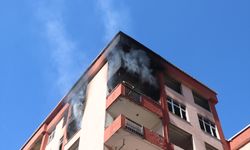 Rize'de "riskli yapı" olduğu gerekçesiyle tahliye edilen binada çıkan yangın söndürüldü
