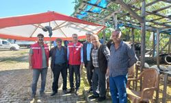 Salıpazarı'nda kurban satış yerinde denetim yapıldı