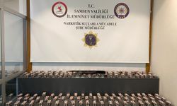Samsun'da 15 bin 680 sentetik ecza hapı ele geçirildi
