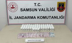 Samsun'da 4 bin 84 sentetik ecza hap ele geçirildi