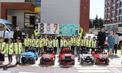 Samsun'da jandarma kırsal mahalle okullarında trafik eğitimi verdi