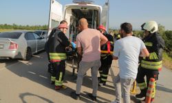 Samsun'da şarampole devrilen otomobildeki 2 kişi yaralandı