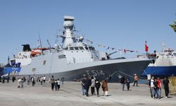 Samsun'da TCG Kınalıada (F-514) korveti vatandaşların ziyaretine açıldı