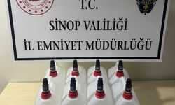 Sinop'ta 40 litre etil alkol ele geçirildi