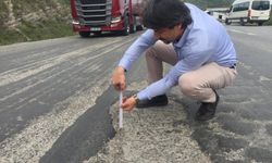 YOLLAR KÖSTEBEK YUVASI, METRE İLE DERİNLİĞİ ÖLÇTÜ
