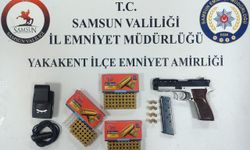 Yakakent'te ruhsatsız tabanca ve radar tespit cihazı ele geçirildi