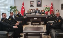 Havza İlçe Jandarma Komutanlığından Kaymakam Ayvat'a ziyaret