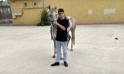 Karabük'te biniciliğe meraklı olan öğrenciye LGS sınavı sonrası at hediye edildi