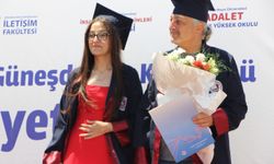 Kas hastalığı nedeniyle üniversiteye 4 yıl boyunca babasının götürdüğü öğrenci dereceyle mezun oldu