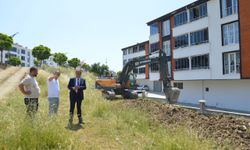 Samsun Büyükşehir Belediyesi Havza'da park çalışmalarına başladı