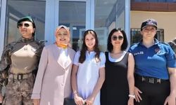 Samsun Emniyet Müdürlüğü şehit kızı Cemre Ada'nın karne sevincini paylaştı