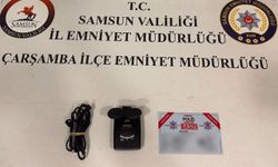 Samsun'da bir araçta radar tespit cihazı bulundu