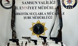 Samsun'da ruhsatsız silah operasyonunda 3 şüpheli yakalandı
