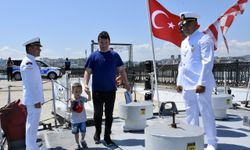 Samsun'da TCSG-87 gemisi ziyarete açıldı