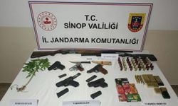 Sinop'ta silah ve mühimmat kaçakçılığı operasyonunda 3 kişi yakalandı