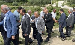 TBMM Zirai Don Olayını Araştırma Komisyonu üyeleri, Bolu'da ceviz bahçesini inceledi