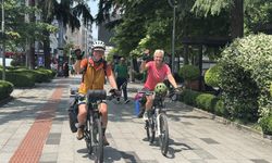 Türkiye'yi bisikletle gezen Alman çift 1400 kilometreyi geride bıraktı