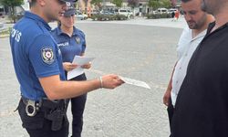 Alaçam Emniyeti orman yangınlarına karşı farkındalık için bilgilendirme yaptı