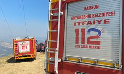 Bafra'dan itfaiye ekipleri Karabük'teki orman yangınını söndürme çalışmalarına destek veriyor