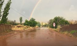Çorum'da sağanak nedeniyle dereler taştı