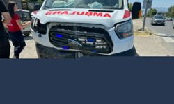 Düzce'de ambulans ile otomobilin çarpıştığı kazada 2 kişi yaralandı