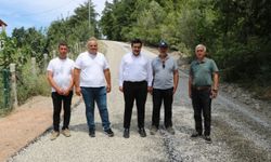 Erfelek Kaymakamı Altun asfaltlama çalışmalarını inceledi
