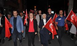 Gümüşhacıköy'de 15 Temmuz kortej yürüyüşü yapıldı