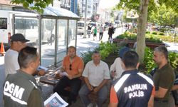 Havza'da orman yangını riskine karşı ekipler vatandaşlara uyarıda bulunuyor