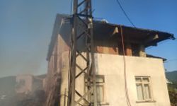 Kastamonu'da çıkan yangında 2 ev zarar gördü