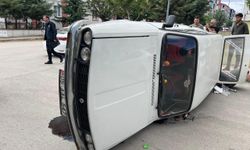 Merzifon’da iki otomobilin çarpıştığı kazada 1 kişi yaralandı
