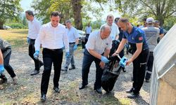 Salıpazarı'nda yangın riskine karşı piknik alanında temizlik seferberliği