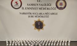 Samsun'da 7 bin 336 sentetik ecza hapı ele geçirildi