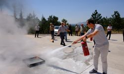 TOGÜ'de yangın tatbikatı yapıldı