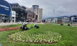 Trabzon'da park ve yeşil alanda düzenleme çalışmaları sürüyor