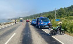 Türkeli'de motosikletin devrildiği kazada bir kişi yaralandı